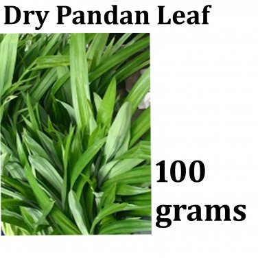 Thai Thailand Dry Pandan Leaves Leaf Packaged Sealed for aroma 100 grams
