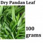 Thai Thailand Dry Pandan Leaves Leaf Packaged Sealed for aroma 100 grams