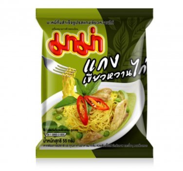 Mama Chicken Green Curry Instant Noodle 55g (Pack of 6)