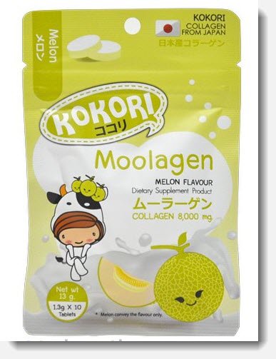 kokori Moolagen collagen 8,000mg Melon flavour