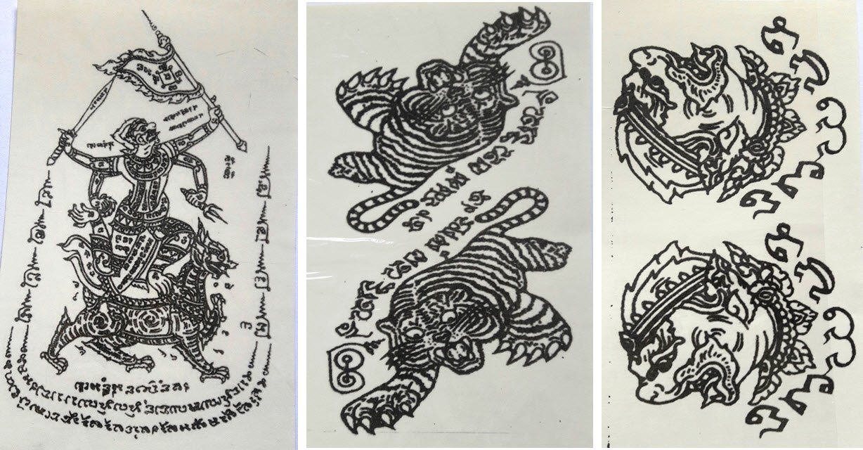 Temporary Thai Tattoos Stickers Waterproof Art Stickers set 2