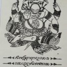 Temporary Thai YANT 5 ROWS Tattoos Stickers Waterproof Art Stickers