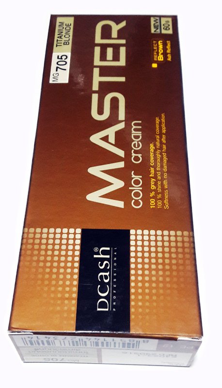 DCASH PROFESSIONAL MASTER COLOR CREAM #MG 705 TITANIUM BLONDE 60g.