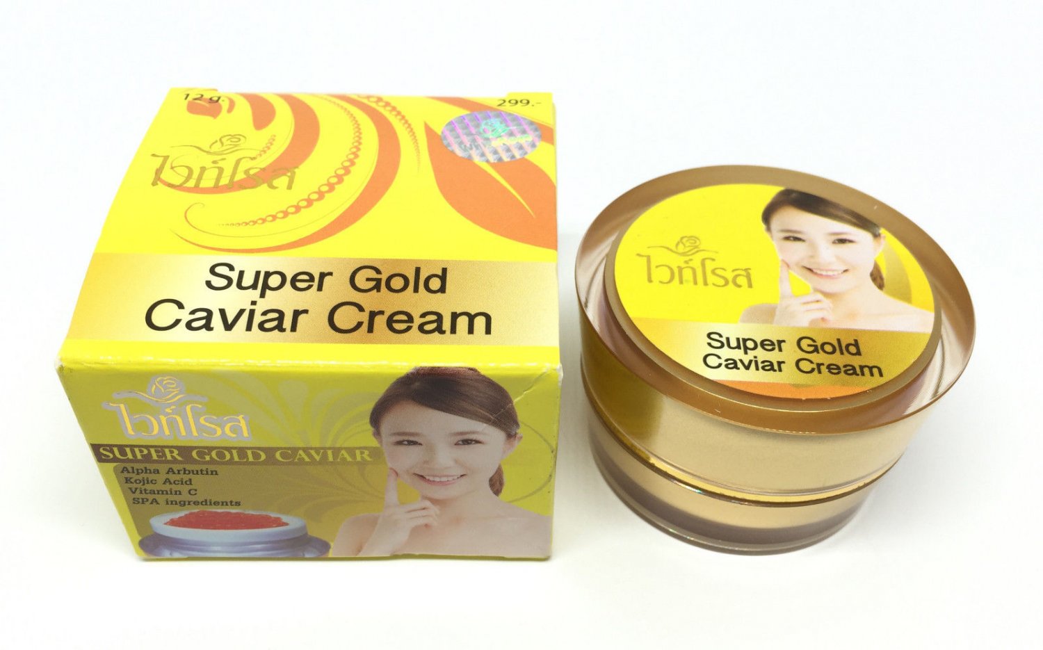 White Rose Super Gold Caviar Melasma Dark spot Blemish Skin Whitening Cream