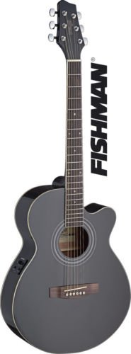 Stagg Mini-jumbo electro-acoustic cutaway concert guitar with FISHMAN preamp
