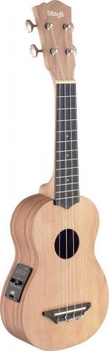 Stagg Soprano Acoustic/Electric Ukulele USX-ROS-SE with solid Spruce Top