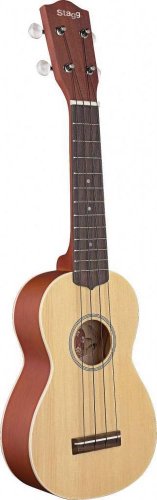 Stagg Soprano Ukulele US60-S with solid Spruce top,Mahagony Back and Sides