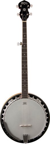 Washburn B9 Mahogany Body 5 String Remo Head Banjo