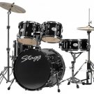 New Stagg 5 Piece Fusion Drum Set TIM620F