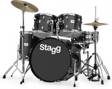 New Stagg 5 Piece Drum Set TIM322 with Cymbals and Throne