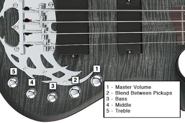 New Traben Array 4 string Electric Bass, Black wash