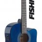 Stagg SA40DCFI-TB Acoustic/Electric Guitar Trans Blue