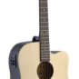 Stagg SA30DCE-BS Acoustic/Electric Guitar Natural