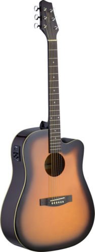 Stagg SA30DCE-BS Acoustic/Electric Guitar