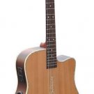 Boulder Creek Solitaire Solid Cedar Top  Acoustic /Electric Guitar ECR4-NS