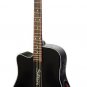 Boulder Creek Solitaire Lefty SpruceTop Acoustic /Electric Guitar ECR1B-L