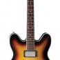 Oscar Schmidt OE30 ES 335 Style Semi-Hollow Electric Guitar Tobacco Burst
