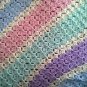 hand crochet twin sized soft blanket