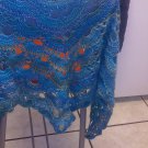 peacock colored shawl