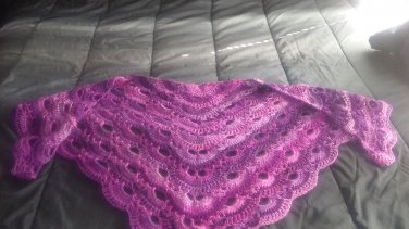 purple shawl