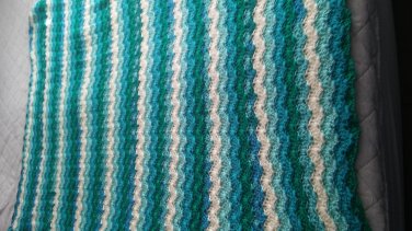 ocean colored soft blanket