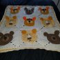 Lion, tiger, and bear kids blanket