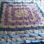 blue and purple soft blanket