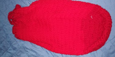 large red bottle gift bag