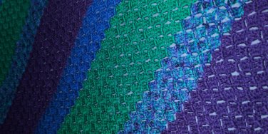 soft blue/green/purple throw