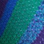 soft blue/green/purple throw