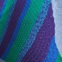 soft blue/green/purple throw