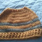 ponytail hat brown and gray