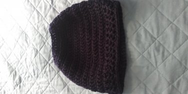 blue ponytail hat