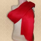 Paisley Jacquard Weave, Self Print, Red Pure wool Semi Pashmina - soft,
