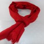 Paisley Jacquard Weave, Self Print, Red Pure wool Semi Pashmina - soft,