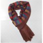 Women Cashmere Wrap, Shawl Stole - Ekat weave, pure wool, warm, light weight, handmade, Brown Color