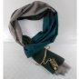 Pure Wool, Tri Color Pashmina, stole, warm, light, shawl, green wrap, blue wrap, winter accessory
