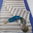 Pure Wool Stripes Stole with Jacquard print, light weight, stole, warm, shawl