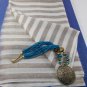 Pure Wool Stripes Stole with Jacquard print, light weight, stole, warm, shawl