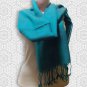 Dimond Weave Wool & Silk pashmina, reversible wear, light weight, soft, warm, stole, shawl