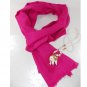 Paisley Patterned Pure wool with Jacquard print, Hot pink, light weight, stole, warm, shawl,