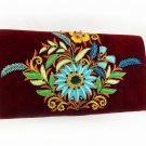 Handbag with silk thread, Floral motif, fashion accessory