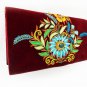 Handbag with silk thread, Floral motif, fashion accessory
