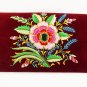 Maroon velvet, handmade bags, bags for gifting, pink color floral motif