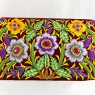Silk thread embroidery, handbag with string, evening clutch