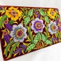 Silk thread embroidery, handbag with string, evening clutch