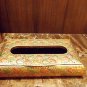 EXCLUSIVE Tissue Box, hand printed papier mache