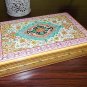 Jewellery box , papier mache, white color, floral print, gift box, accessories