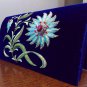 Silk thread embroidery on handbag, craftmanship, handmade bags and purses