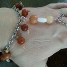 Jasper and quartz slave bracelet